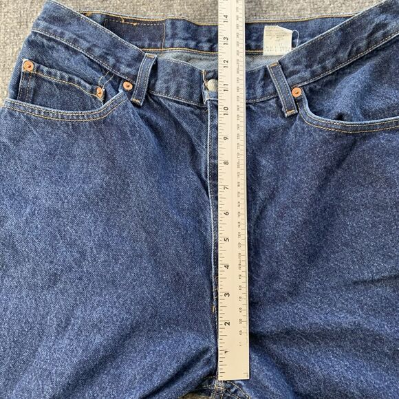 Vintage Levi’s 505 Mens Regular Fit Blue Jeans Red Tab Size 35x32 (Actual 33x32) - Picture 10 of 16
